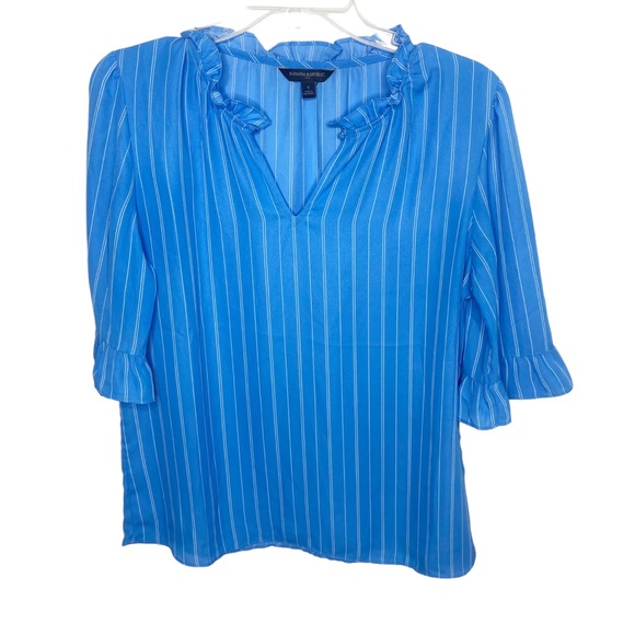 Banana Republic blue blouse size small L - Picture 2 of 5